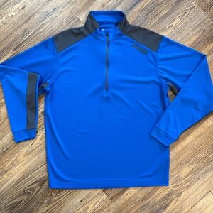 Ping 1/4 Zip Pullover Mens Medium Blue Excellent SensorCool Golf Performance Top